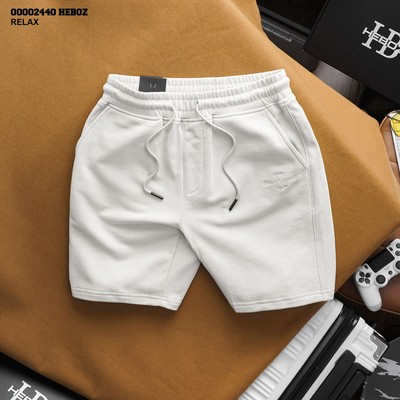 Quần short nỉ golf HEBOZ 3M, quần đùi lưng thun co giãn dáng thể thao - 00002440