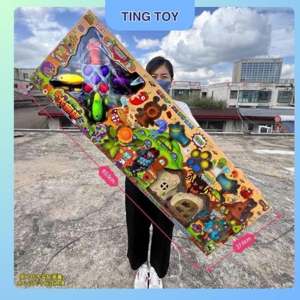 Bộ Zombie and Plant siêu to khổng lồ – Đồ Chơi Huyền Thoại Cho Bé Yêu Trò Chơi Plants vs Zombies