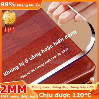  Khăn Trải Bàn Bằng Nhựa PVC Trong Suốt bảo vệ bàn bếp hiệu quả Có nhiều kích cỡ 
