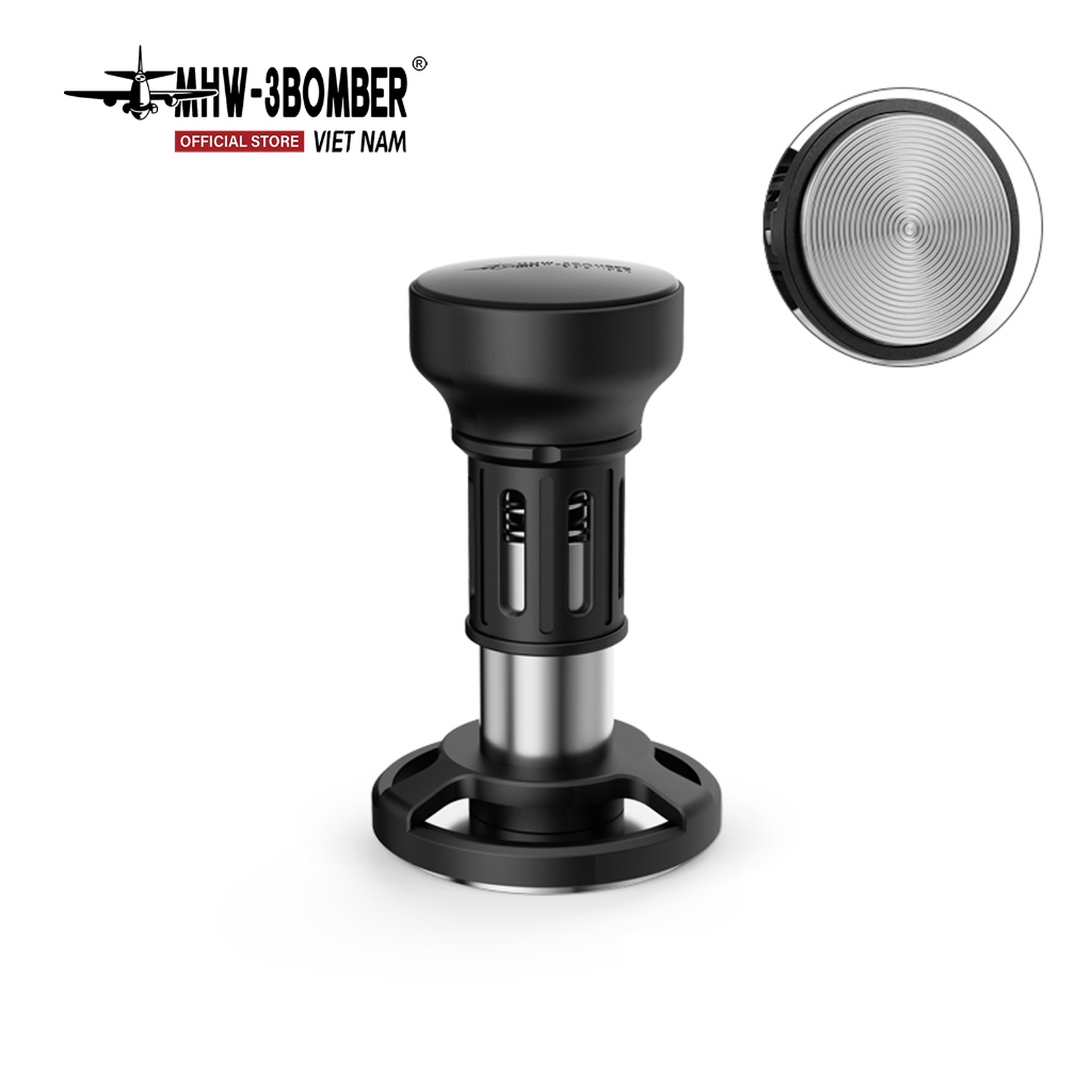 Tamper Trợ Lực YU Impact 51/53/58mm MHW-3BOMBER – 4 Lò Xo, Cao Cấp
