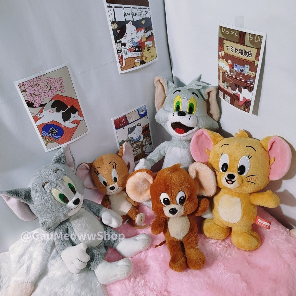 Thú nhồi bông Mèo Tom và Chuột Jerry