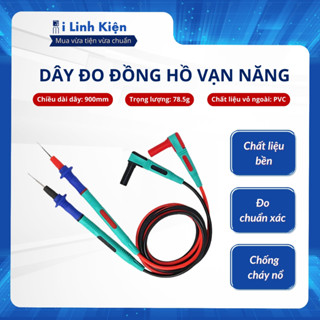 Dây đo đồng hồ vạn năng 20A đầu kim thép cực tốt dây silicon mềm dẻo chất lượng cao. 