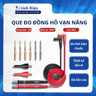  Que đo đồng hồ vạn năng dây đồng hồ đo điện 20A 1000V silicon mềm dẻo chịu nhiệt thay đổi đầu kim chất lượng cao. 