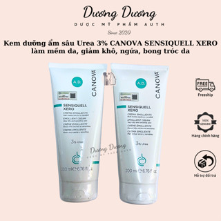Kem dưỡng ẩm sâu Urea 3% CANOVA SENSIQUELL XERO làm mềm da, giảm khô, ngứa, bong tróc da 200ml