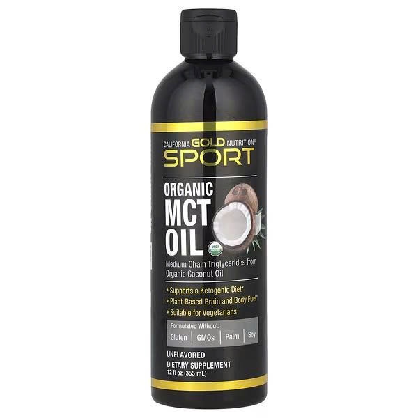 Organic MCT Oil, Unflavored, 12 fl oz (355 ml) Dầu dừa MCT