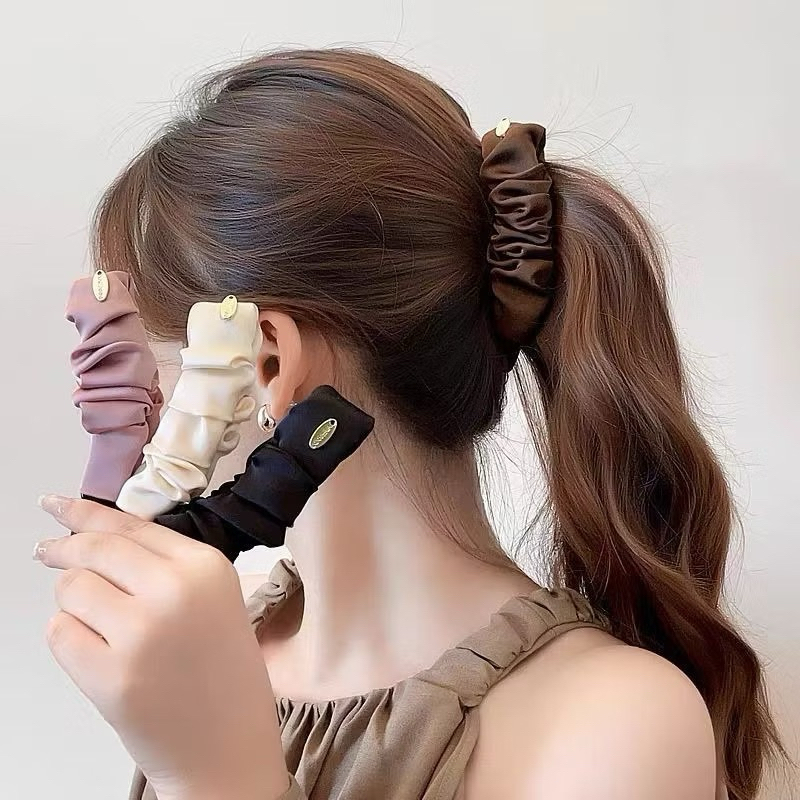 Kẹp tóc dạng vải nhúm lụa kẹp dọc đuôi ngựa MK603
