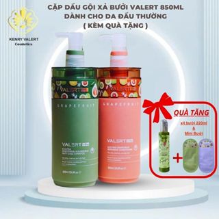 Dầu Gội Và Dầu Xả Bưởi Kích Mọc Tóc Giảm Gãy Rụng Valert Grapefruit 850ml