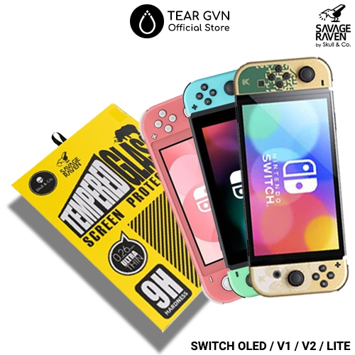 Kính cường lực 9H độ nét cao Skull & Co cho Nintendo Switch OLED / Switch 1 / Switch Lite