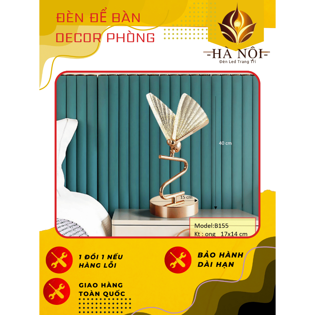 Đèn ngủ để bàn, đèn decor phòng ngủ sang trọng đèn trang trí phòng ngủ sang trọng