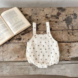 Body Suit Yếm Nhung Hoạ Tiết Gấu Cao Cấp Cho Bé (Từ 3-24 Tháng) - LACIANA - BS006