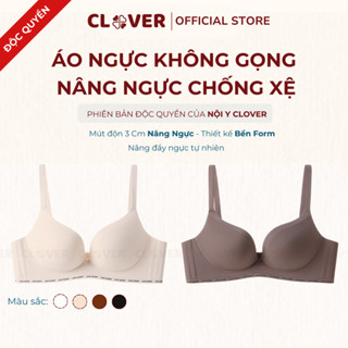 Áo Lót Nữ, Áo Ngực Nữ Không Gọng Su Non Đệm Vừa 3cm Nâng Đẩy Ngực CLOVER 3413