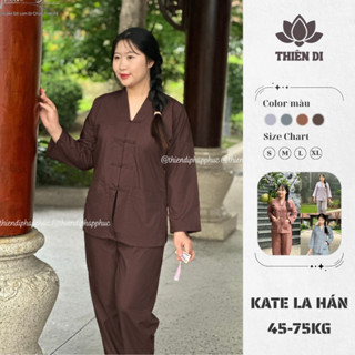  Đồ lam đi chùa nam nữ la hán bigsize Thiên Di pháp phục đi chùa truyền thống quần áo phật tử D22 