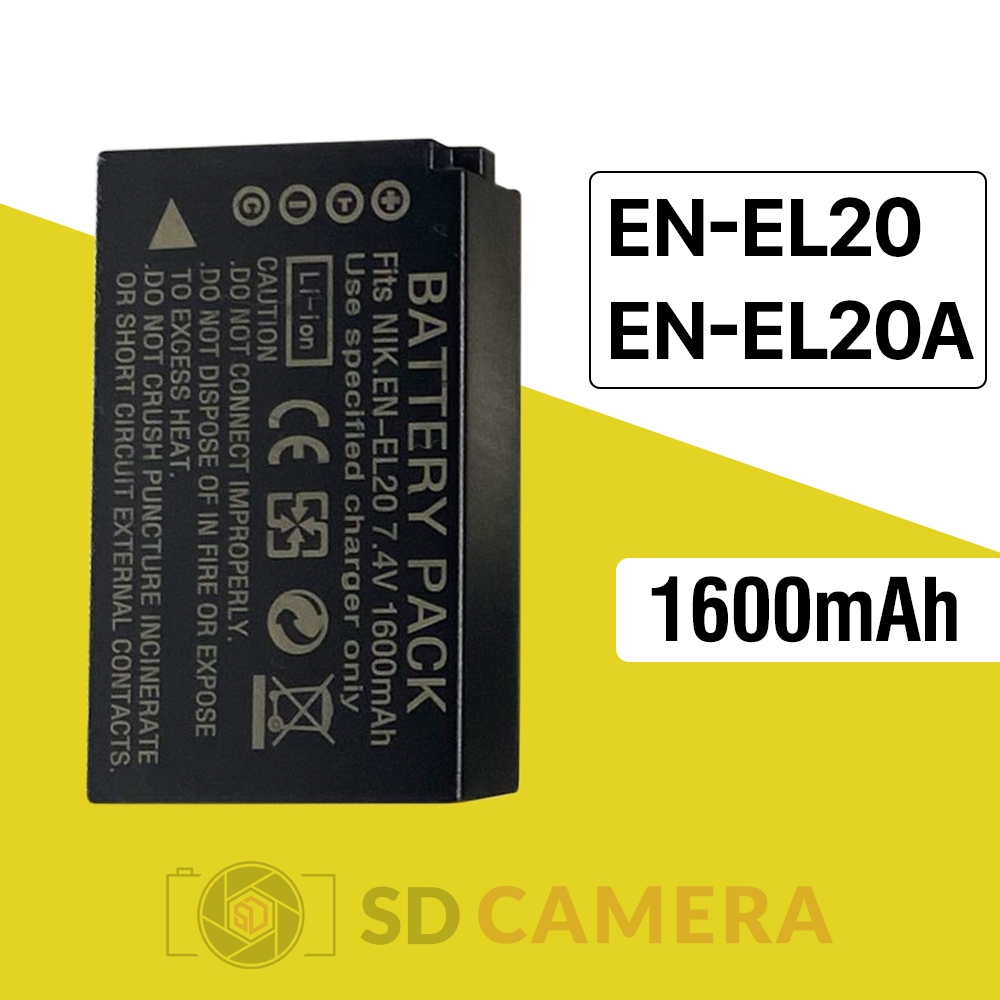 Pin EN-EL20A EN-EL20 cho Nikon Coolpix P1000, 1 j1, 1 J2, 1 J3, 1 S1, 1 V3, A, A 1, AW1.. Pin EL20 E