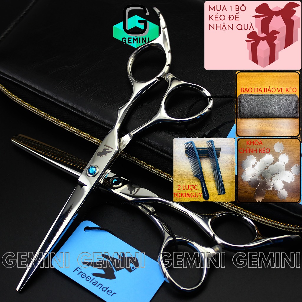 Kéo cắt tóc kéo tỉa tóc thép Nhật cao cấp MST01 [Ảnh, videos shop tự chụp và quay]