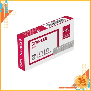 Combo 3 Hộp Kim Bấm 23/10 Deli E0015 Ghim dập được 60 tờ [1000 chiếc]