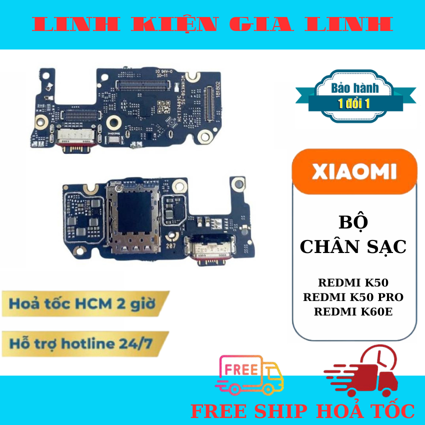 Cụm Chân Sạc Xiaomi REDMI K50 / REDMI K50 PRO / REDMI K60E / Redmi K50 / Redmi K50 Pro
