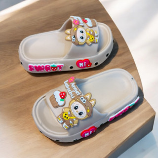 MUA 1 TẶNG 1 Dép bánh mì cho bé gái hình thỏ labubu chấm bi siêu nhẹ êm chân cho bé gái
