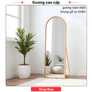  Gương Cao Cấp - Gương Soi Toàn Thân Khung Gỗ Sang Trọng Hiện Đại Trang Trí Decor Phòng 