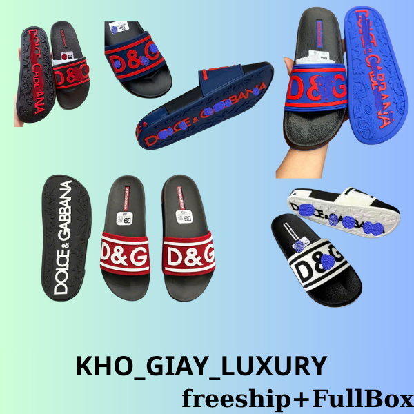 Dép D&G 2 Lớp Full màu -Dép quai ngang đế chuẩn 2 lớp Full Box