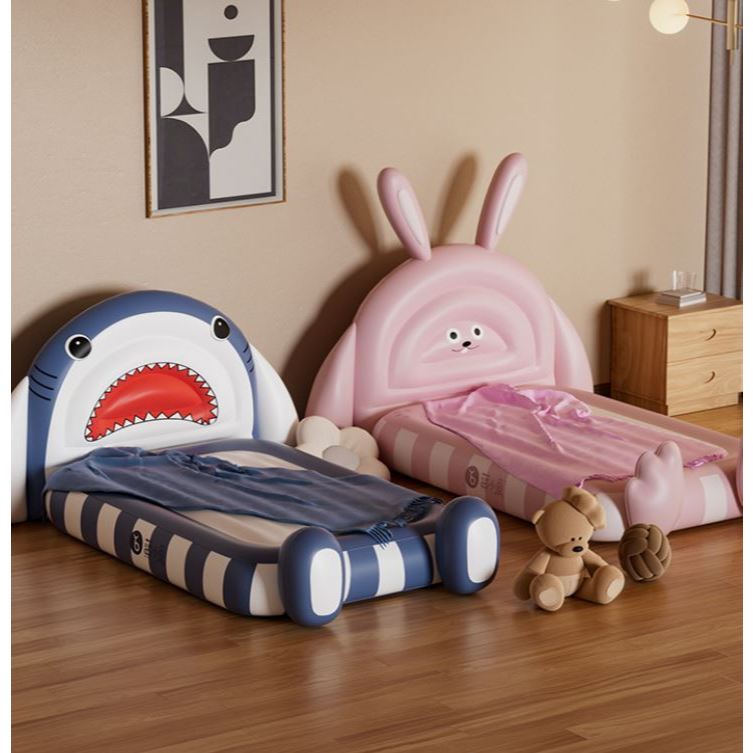 Giường Hơi Cho Bé Hình Thú Đáng Yêu – Nệm Hơi Trẻ Em Gấp Gọn, An Toàn, Êm Ái