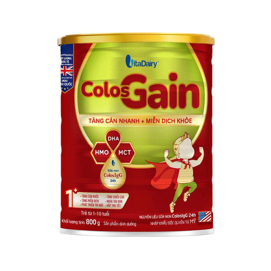 Sữa Colos Gain 2+ 800gr