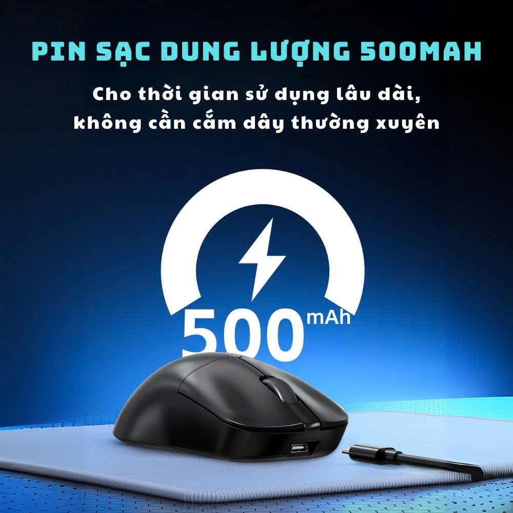 Chuột gaming không dây Dark Alien X11 SE - 3 mode - Mắt đọc PAW3311 - App macro - Dock sạc - DPI 12000 - SaiGonComputer | BigBuy360 - bigbuy360.vn