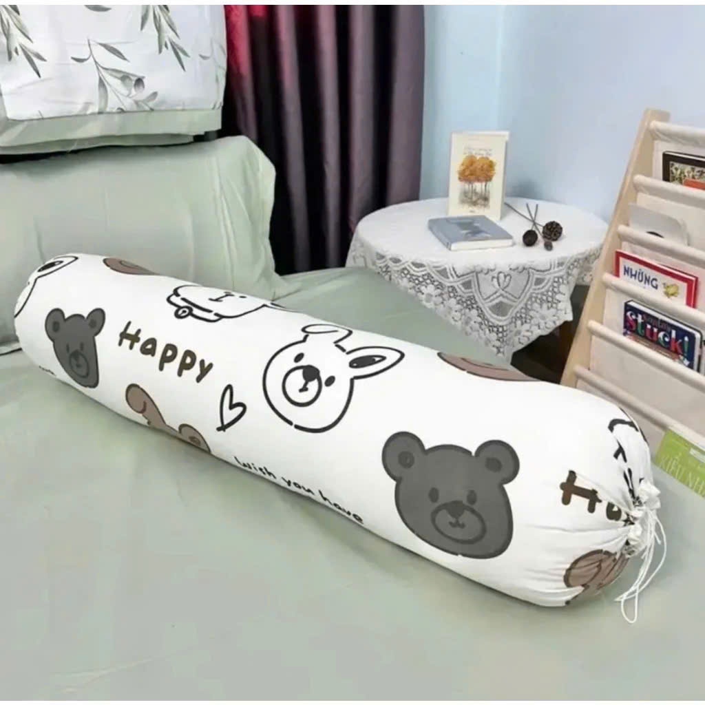 Vỏ gối ôm, bao gối ôm kích thước 35x100cm cotton poly
