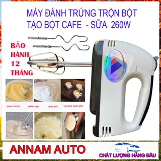 [Bảo Hành 1 NĂM] Máy Đánh Trứng - Máy Trộn Bột Cầm Tay Mini Dùng Đánh Kem, Sữa, Cafe - Trộn Nhanh, Nhuyễn Đều, Tiện Dụng