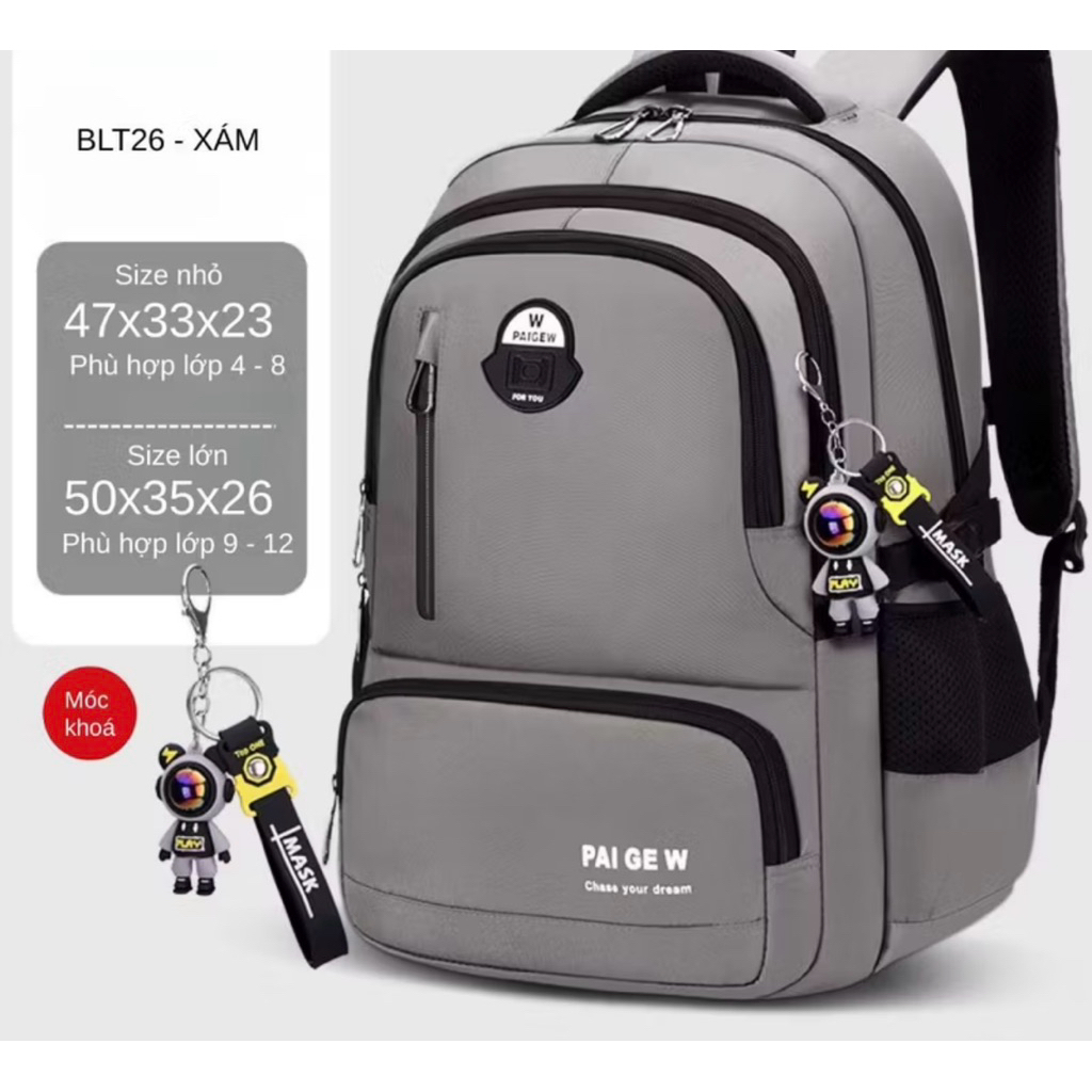[26T] Balo đi học cho bé trai từ lớp 4-12