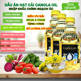  MUA 3 TẶNG 1  Dầu Ăn Hạt Cải Canola- KOALA GOLD Nhập khẩu Úc không Cholesterol Giàu Omega3 tự nhiên 