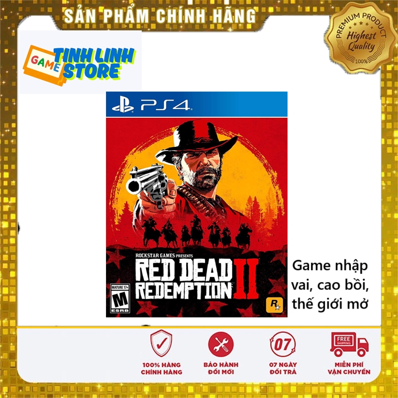 Đĩa Game PS4 Red Dead Redemption 2