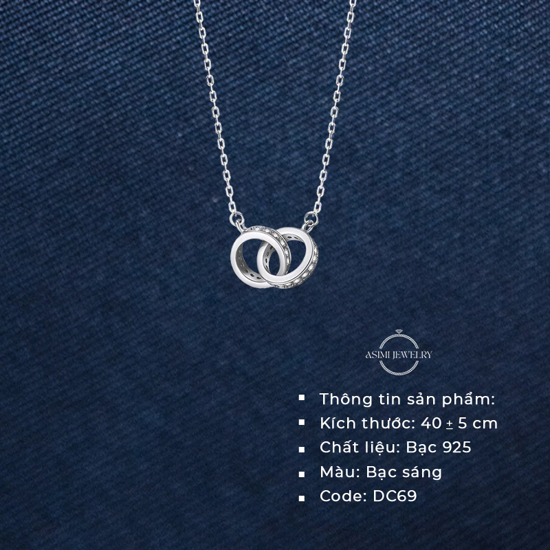 Dây chuyền bạc nữ The Vow Asimi The Vow DC69 2