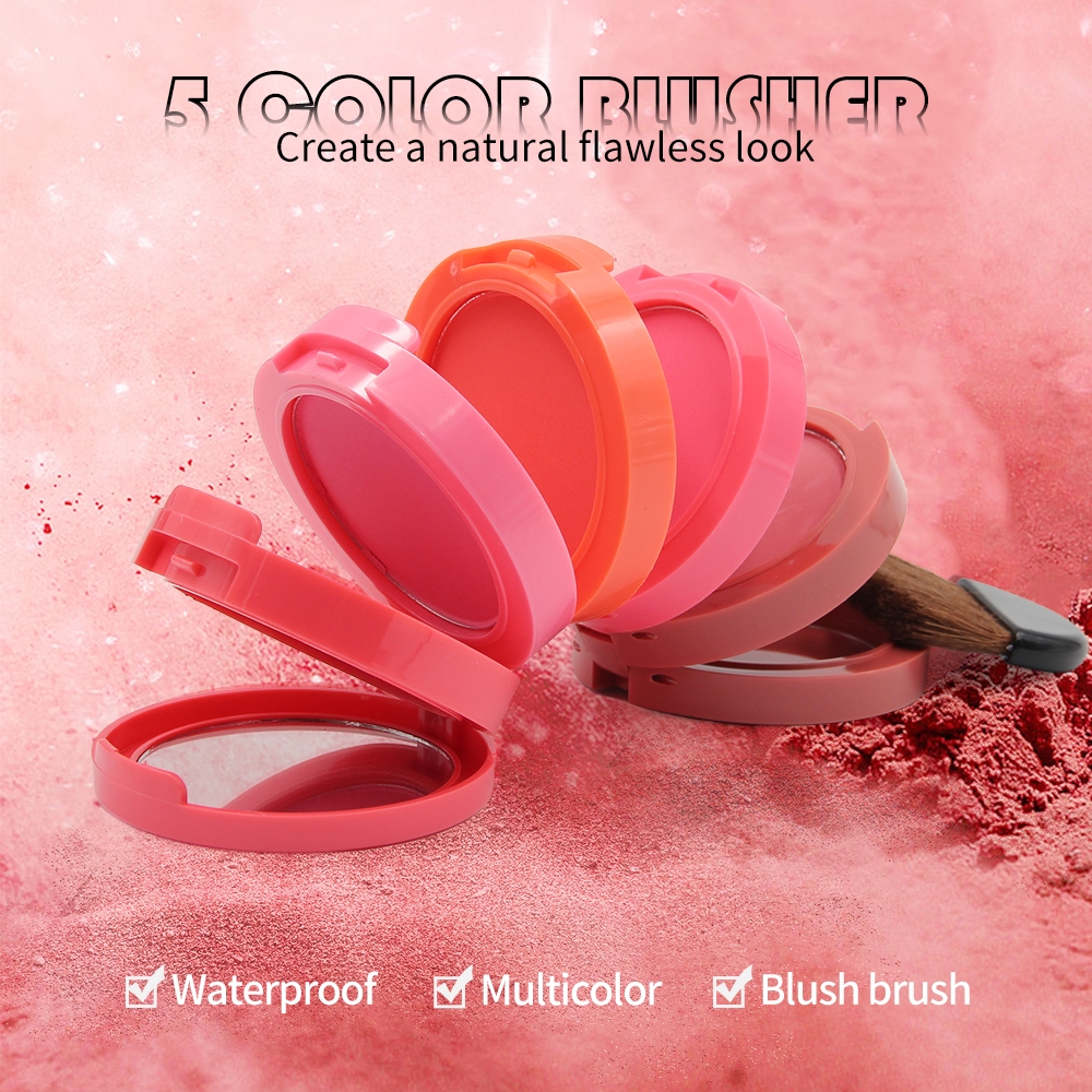 2089 MUSIC FLOWER-Phấn má hồng nén 5 tầng màu siêu mịn siêu lì không trôi Music flower