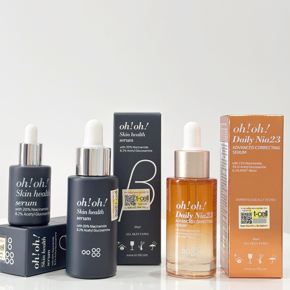 [MỚI - DAILY NIA23] Tinh Chất Sáng Da, Giảm Thâm Mụn & Se Khít Lỗ Chân Lông oh!oh! Skin Health Serum