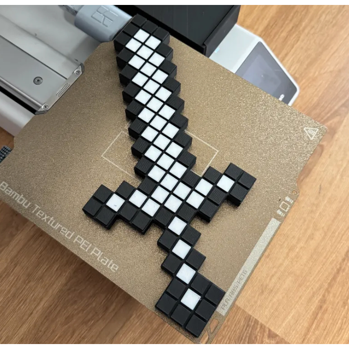 [MINECRAFT] Mô hình Kiếm Minecraft Sắt In 3D – Đồ Trang Trí Game