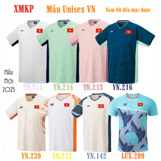 (Hot trend) Áo thể thao VN Cầu lông, Pickleball, Bóng chuyền, Bóng bàn Nam Nữ cao cấp, may kỹ, đủ size (8 mẫu)