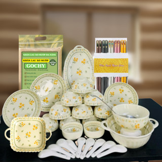 Tổng Hợp Bộ Bát Ăn Cơm Bát Tràng Họa Tiết 4D Set Bát Đĩa Gốm Sứ Cao Cấp Tô Chén Ăn Cơm Gia Đình M150
