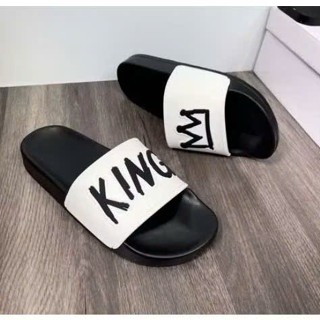 ép lê nam nữ quai ngang DSQUARED2 chữ cam in nổi, dep DSQ ICON, dép nam boy phố đế cứng đẹp mẫu mới ra mắt 2025