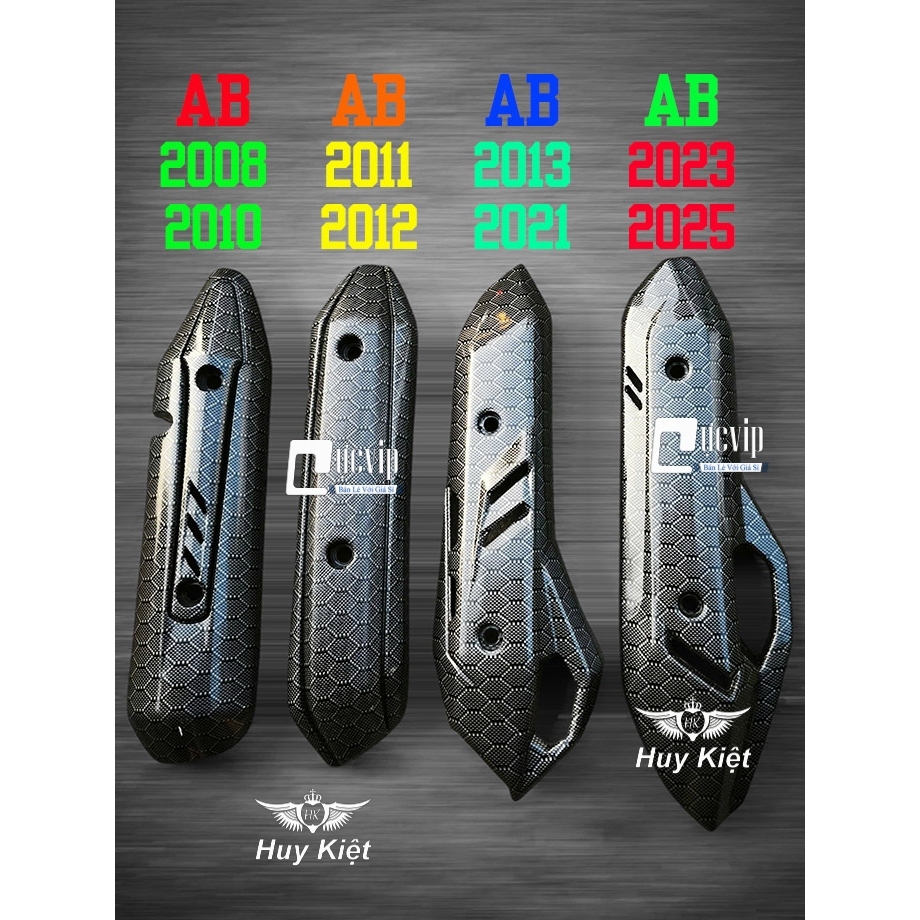 Ốp Che Pô AB 2008 - 2025 [CARBON] Lục Giác, AB 2008 - 2010, AB 2011 - 2012, AB 2013 - 2021, AB 2023 