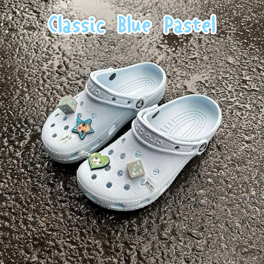 JDK Store_Dép Sục Trơn Màu Blue Pastel-Xanh nhạt