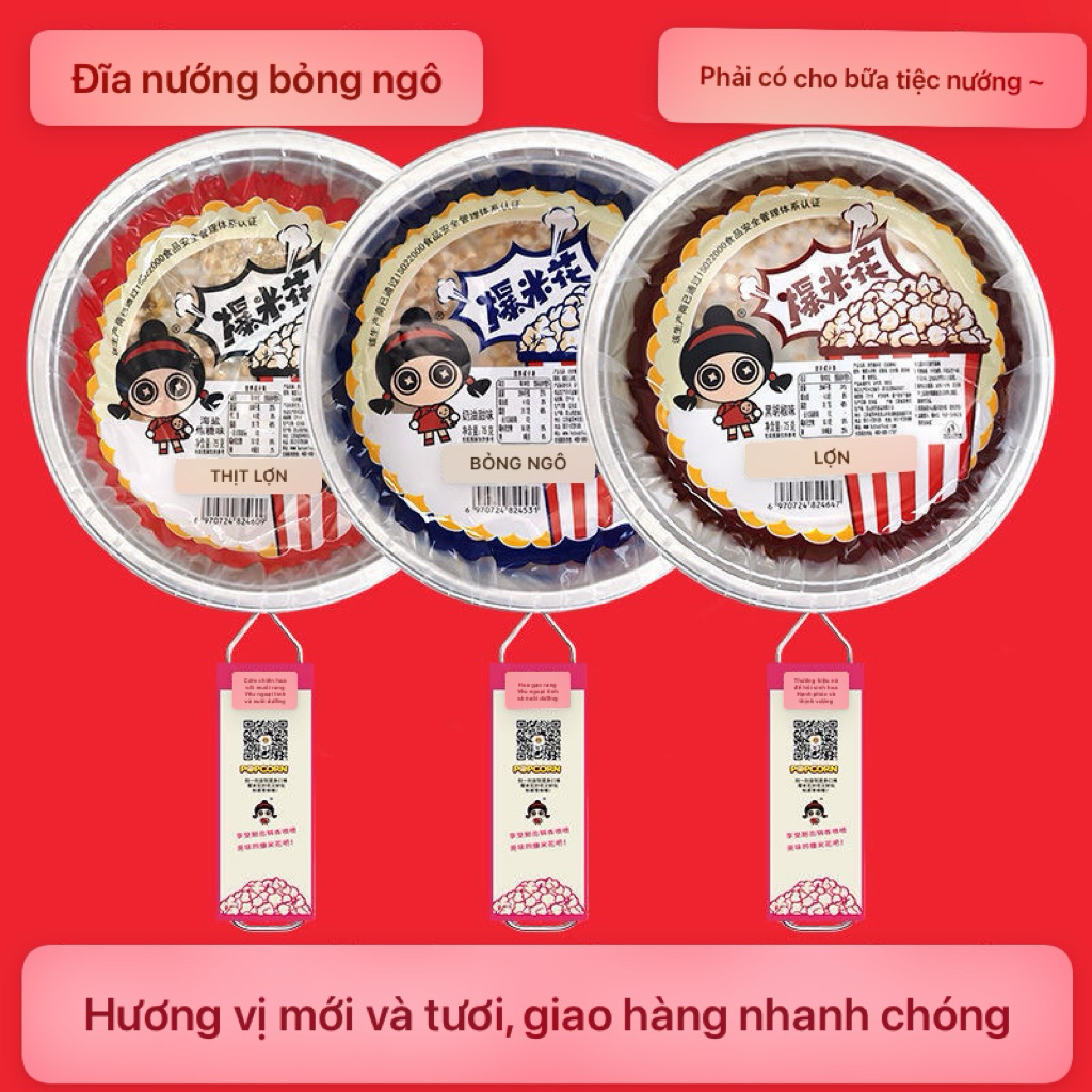 Set bắp rang bơ tiện lợi , phù hợp dã ngoại , picnic