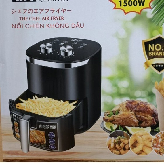Nồi chiên không dầu Camel dung tích 15L. Nồi chiên Cao cấp có mặt kính