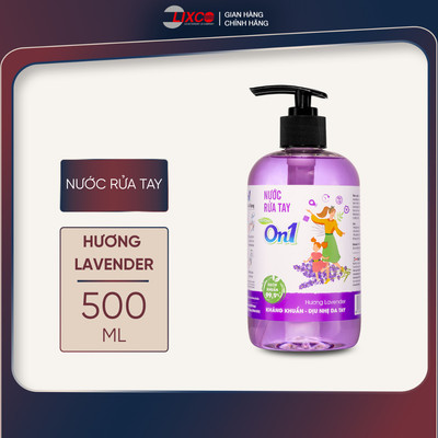 Nước rửa tay sạch khuẩn  dưỡng ẩm, giúp da tay mềm mịn 500ml hương Lavender 00327 Lixco Việt Nam