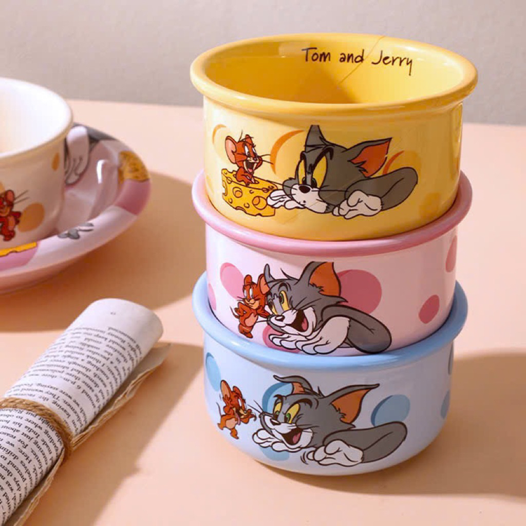 Bát cơm mèo Tôm & Jerry chính hãng Disney