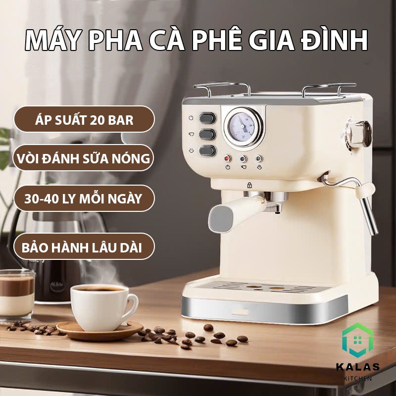 (TẶNG CỐI XAY) Máy pha cà phê Espresso CM3120 tự động cao cấp, máy pha cafe gia đình mini công suất mạnh, tiết kiệm điện