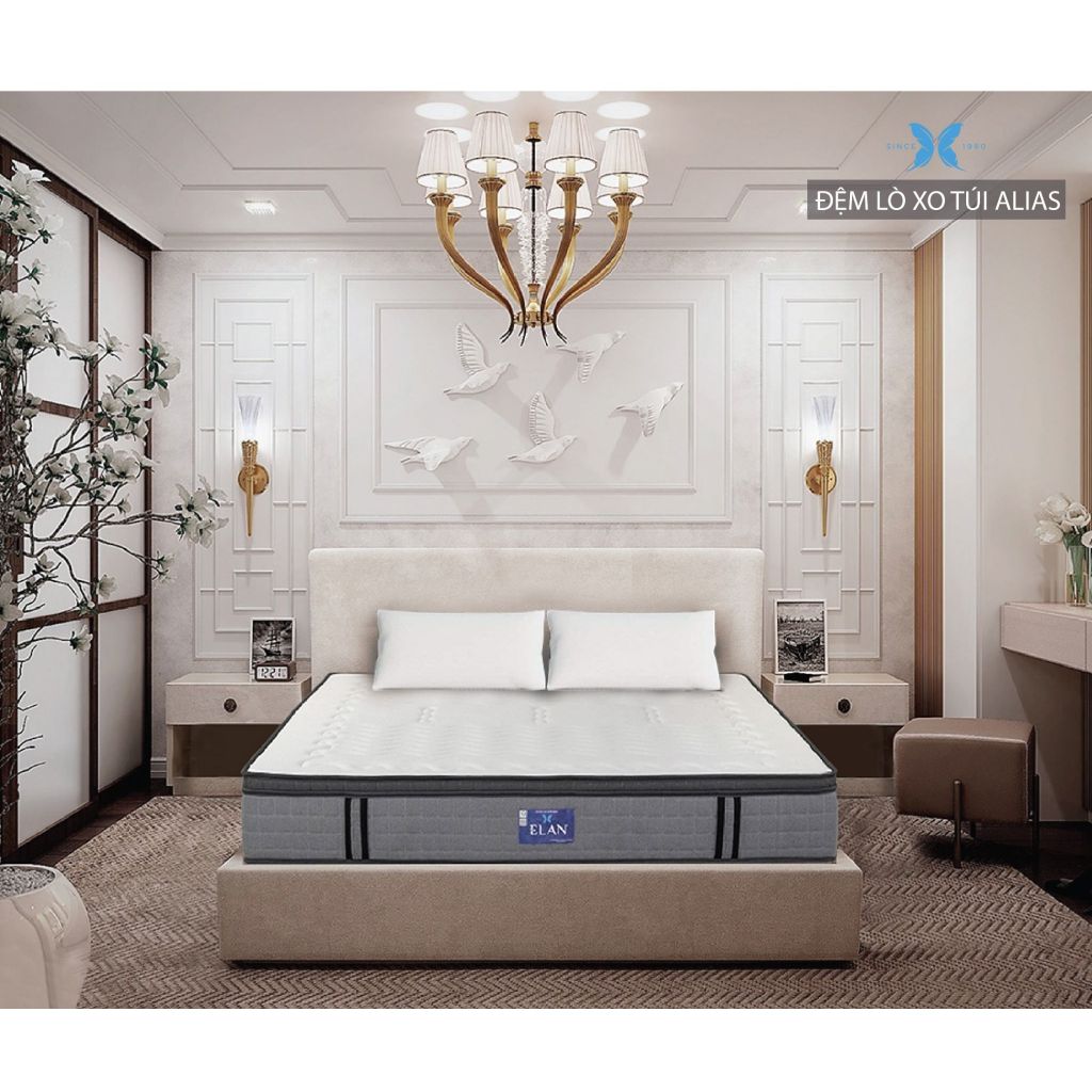 ĐỆM LÒ XO TÚI ĐỘC LẬP ELAN ALIAS - CAO 27CM - HÀNG CHÍNH HÃNG