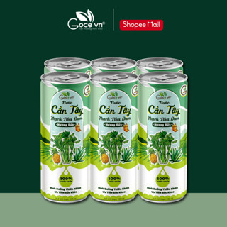 [Quà tặng Không bán] 1 Lốc (6 Lon) - Nước cần tây thạch nha đam hương dứa Goce 240ml