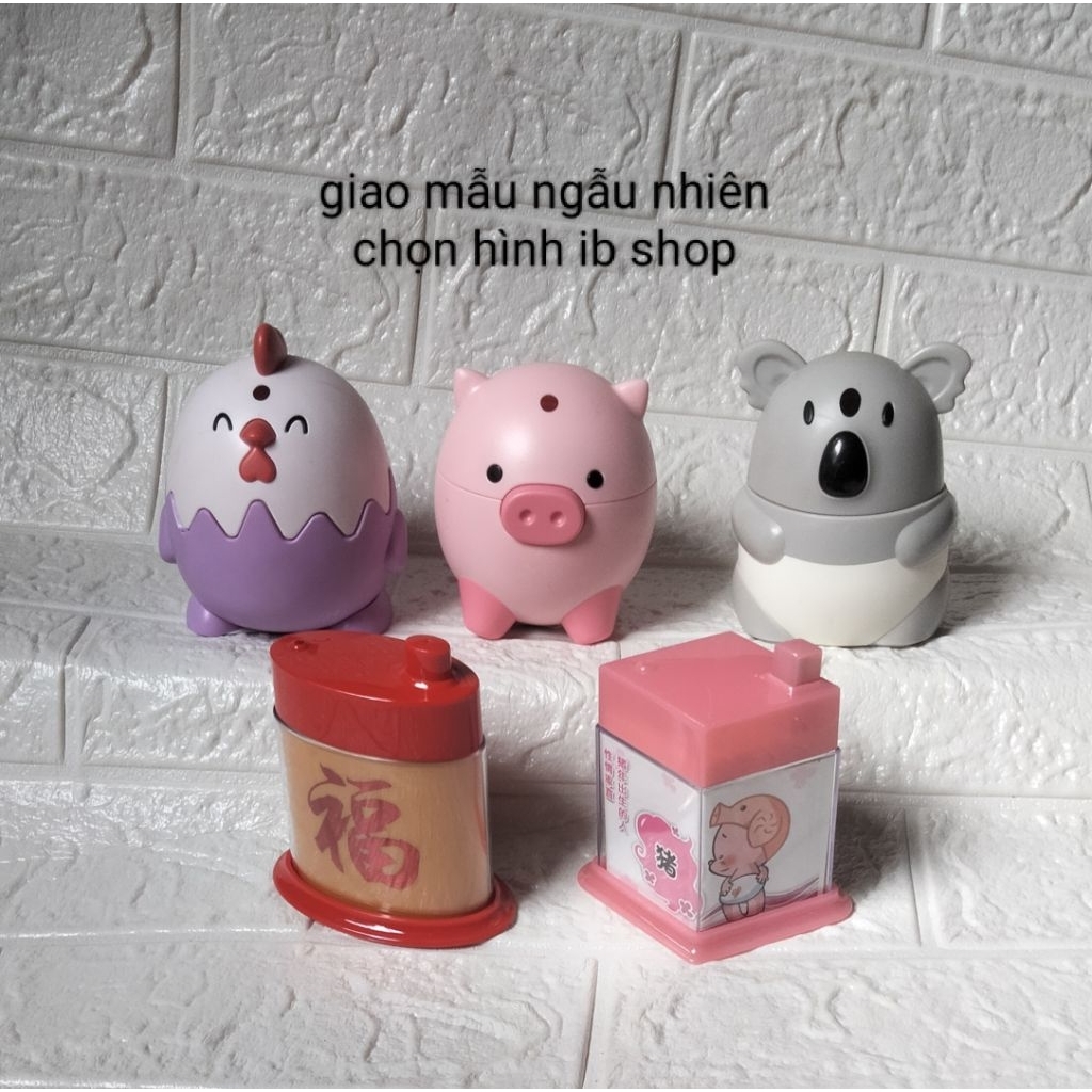Lọ đựng tăm bằng phíp nhấn nút - tăm ấn các mã