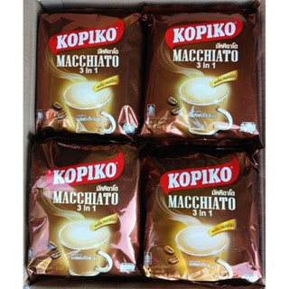 MẪU MỚI 400G x 20 Gói Date 2027 COMBO 4 Bịch Cafe Sữa Kopiko Macchiato Thái Lan 3in1 Cà Phê Sữa Hoà Tan Thơm Ngon Đậm Vị