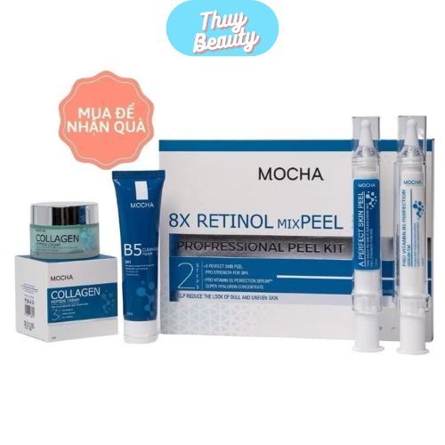 [Mocha] Peel Da Vi Tảo Mix retinol mocha , Tái Tạo Da ,Thay Da Sinh Học ,Giúp Da Căng Bóng,Mịn Màng,